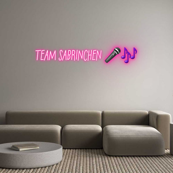 Individuelles Neon: TEAM SABRINCH...