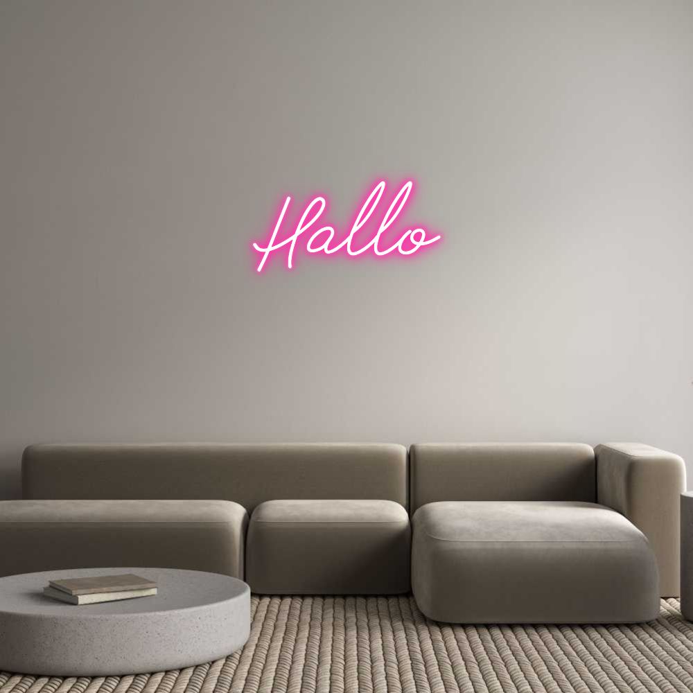 Individuelles Neon: Hallo
