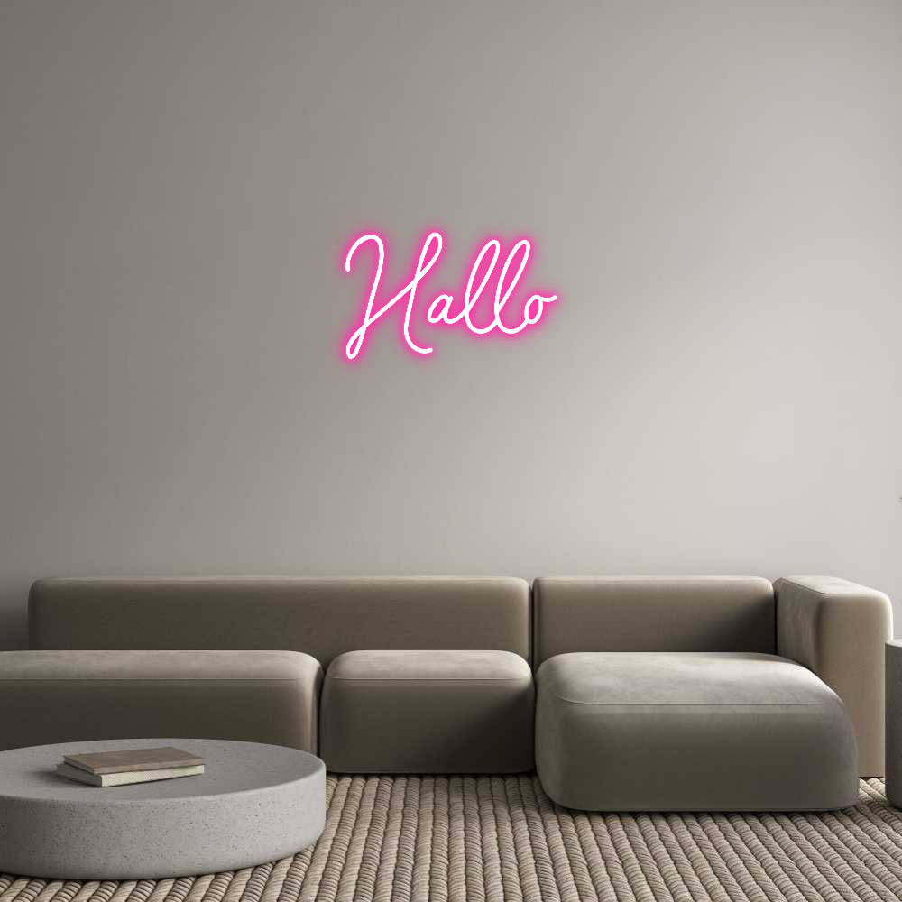 Individuelles Neon: Hallo