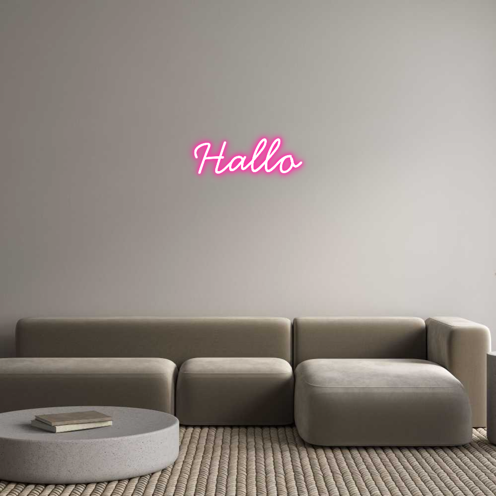 Individuelles Neon: Hallo