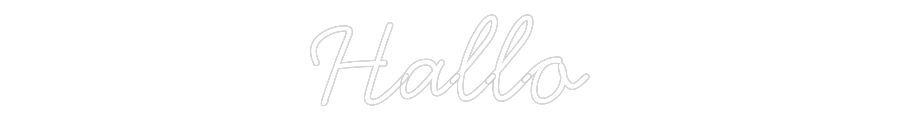 Individuelles Neon: Hallo