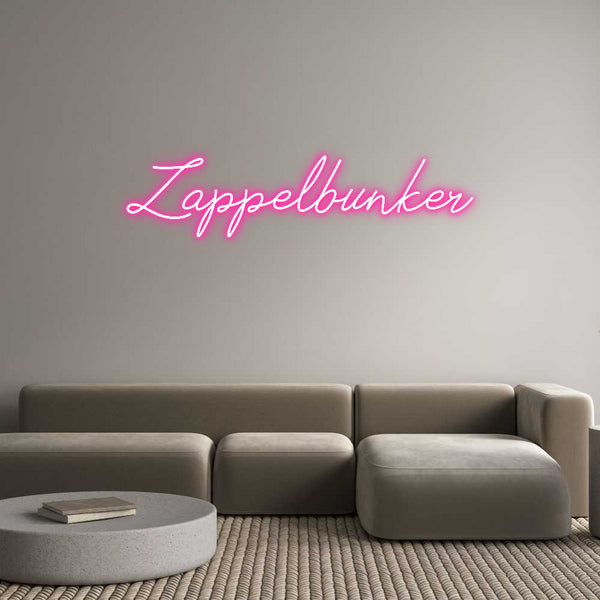 Individuelles Neon: Zappelbunker