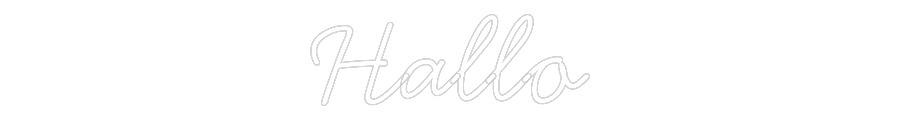 Individuelles Neon: Hallo