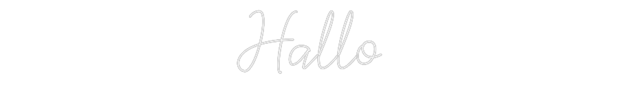 Individuelles Neon: Hallo