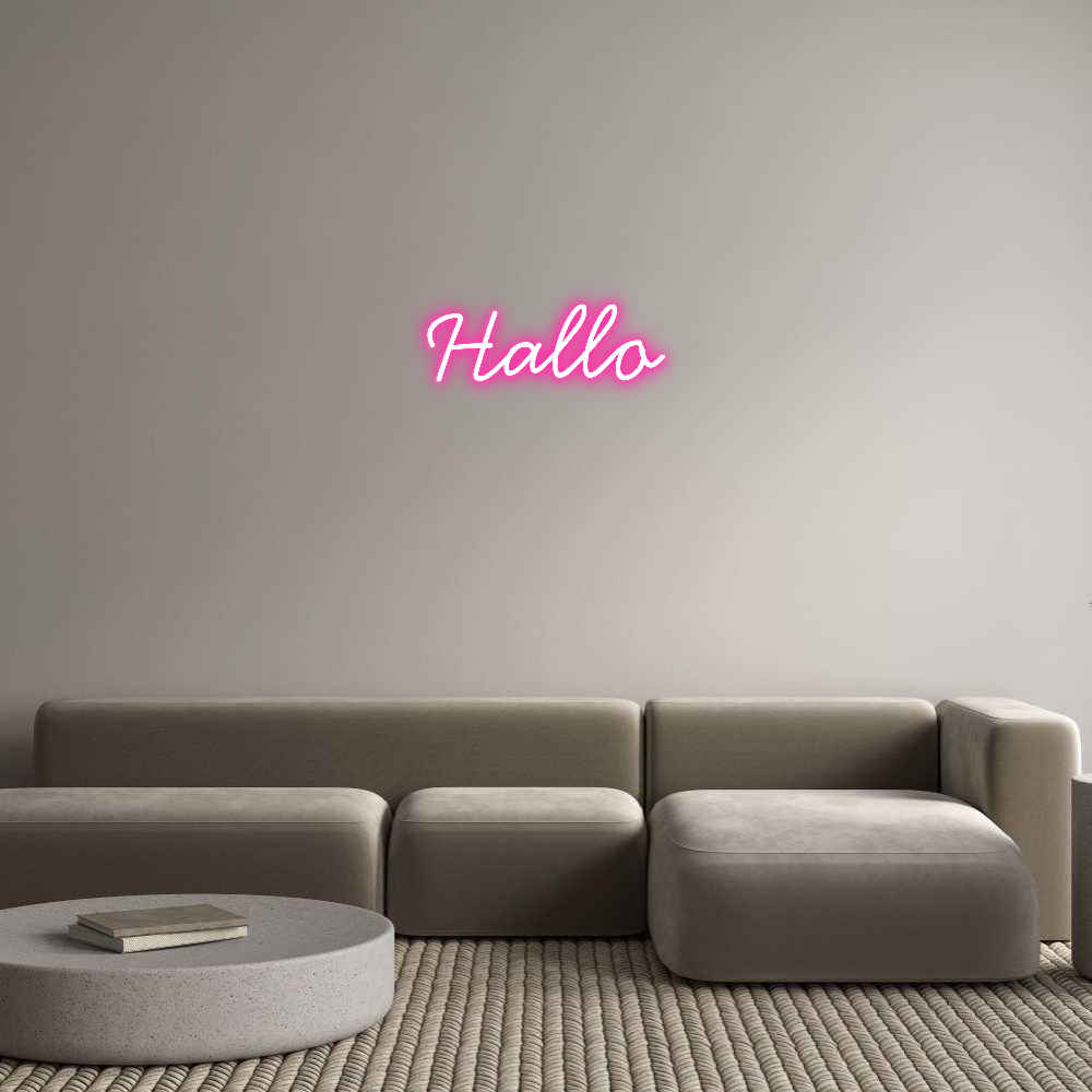 Individuelles Neon: Hallo