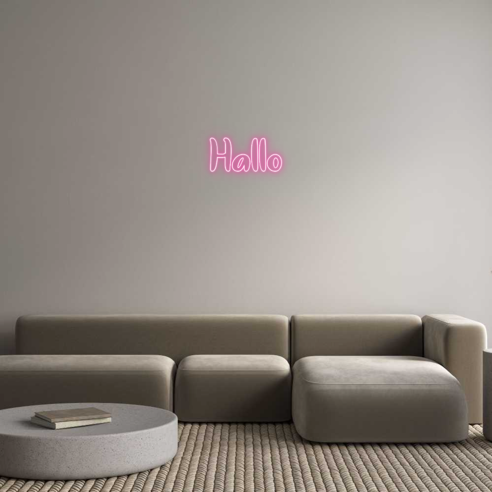 Individuelles Neon: Hallo