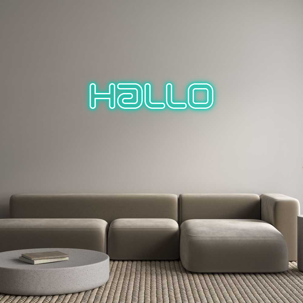 Individuelles Neon: Hallo