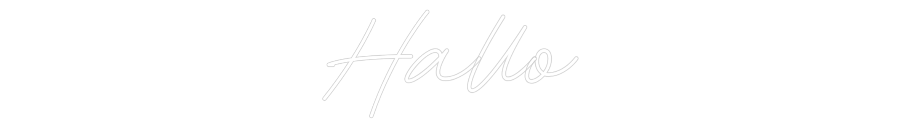 Individuelles Neon: Hallo