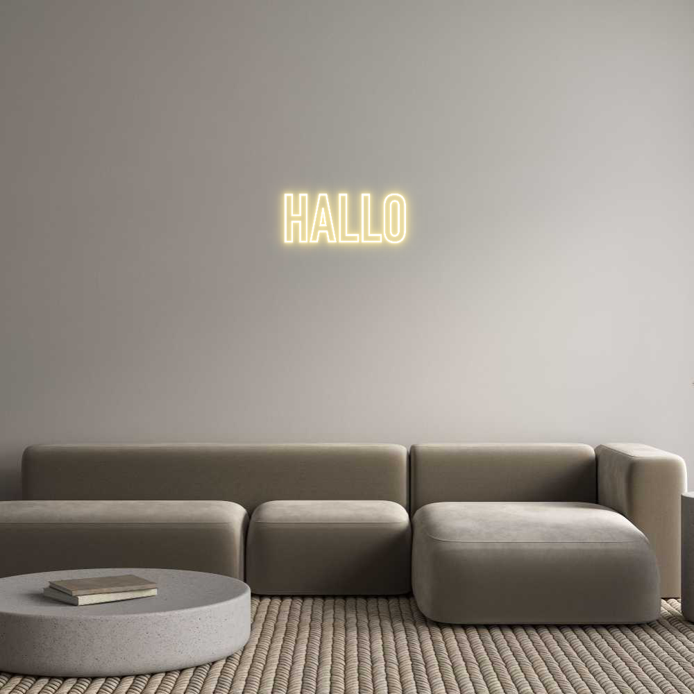 Individuelles Neon: Hallo