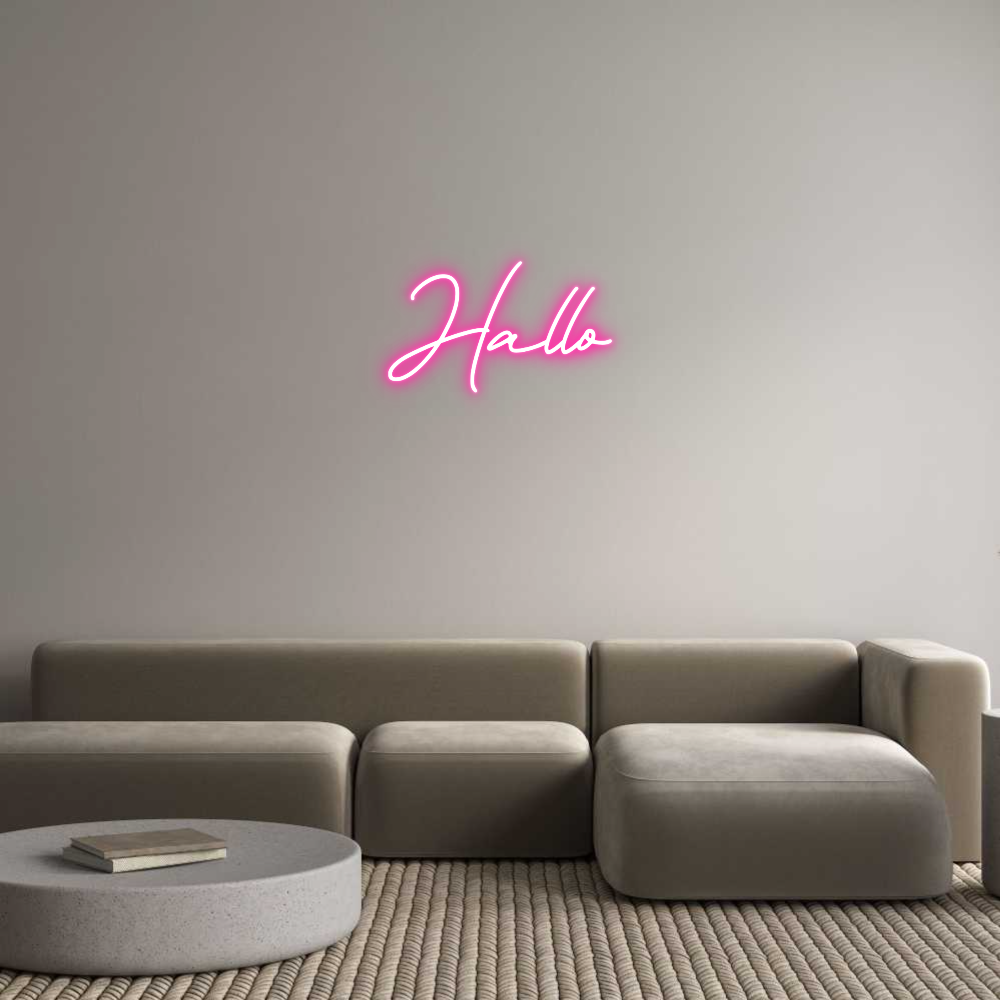 Individuelles Neon: Hallo