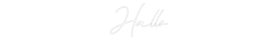 Individuelles Neon: Hallo