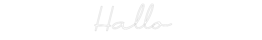 Individuelles Neon: Hallo
