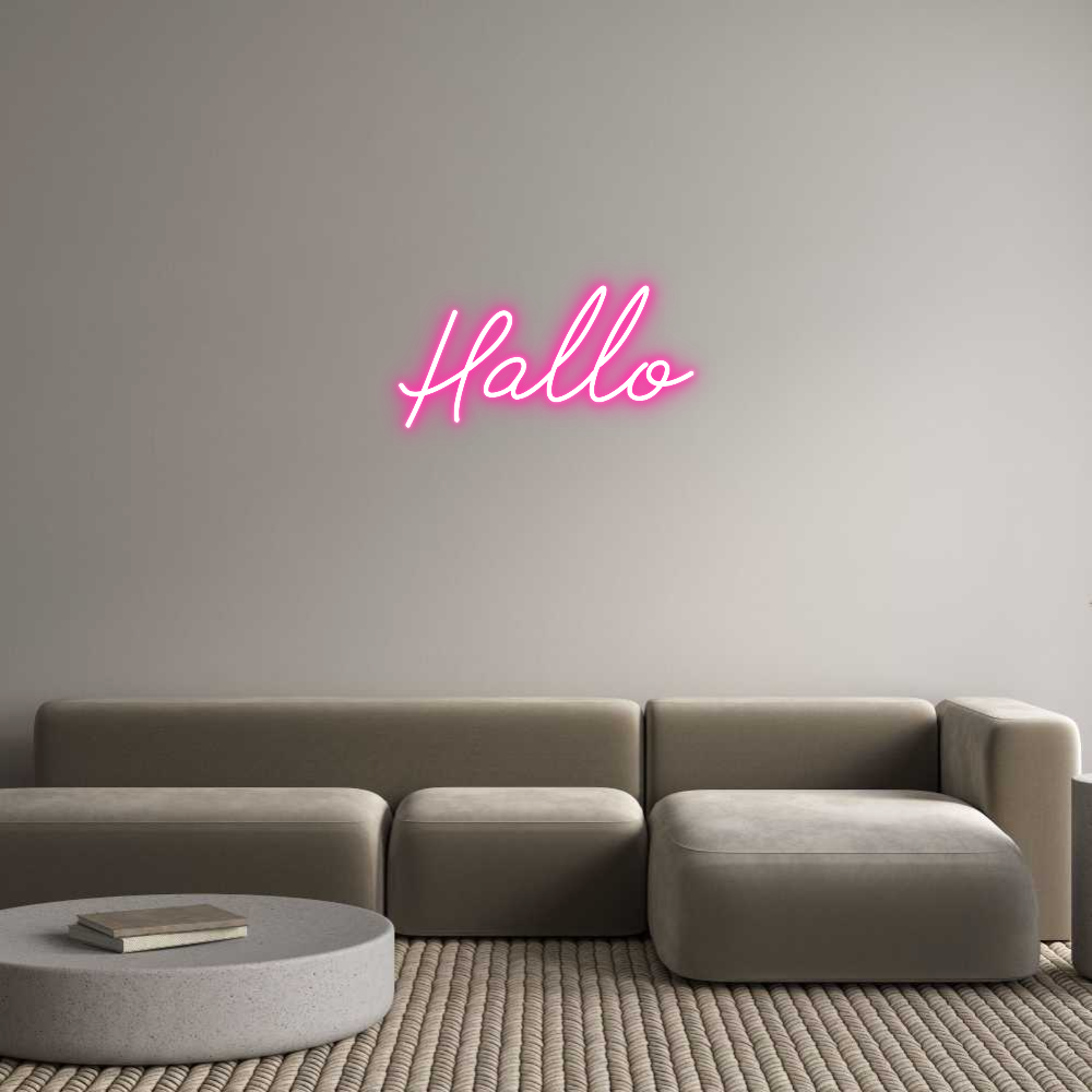 Individuelles Neon: Hallo