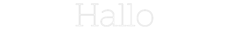 Individuelles Neon: Hallo