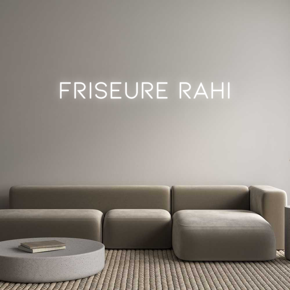Individuelles Neon: Friseure Rahi