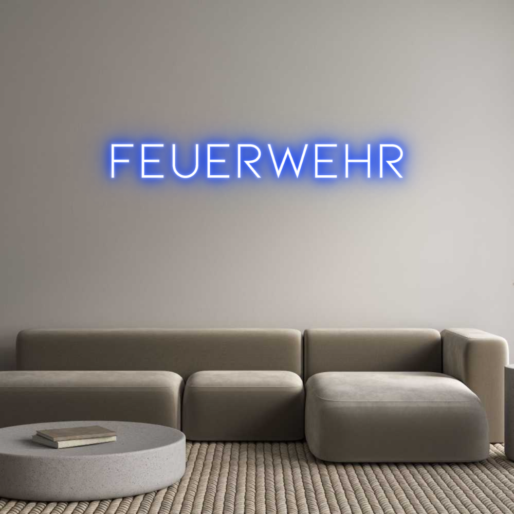Individuelles Neon: Feuerwehr