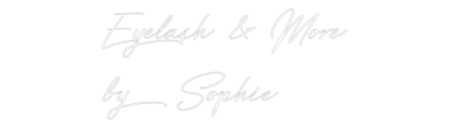 Individuelles Neon: Eyelash & Mor...