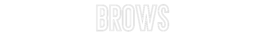 Individuelles Neon: BROWS