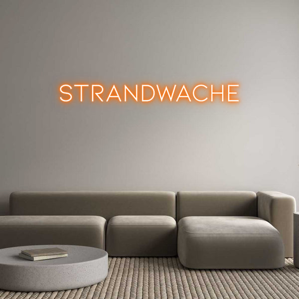 Individuelles Neon: STRANDWACHE