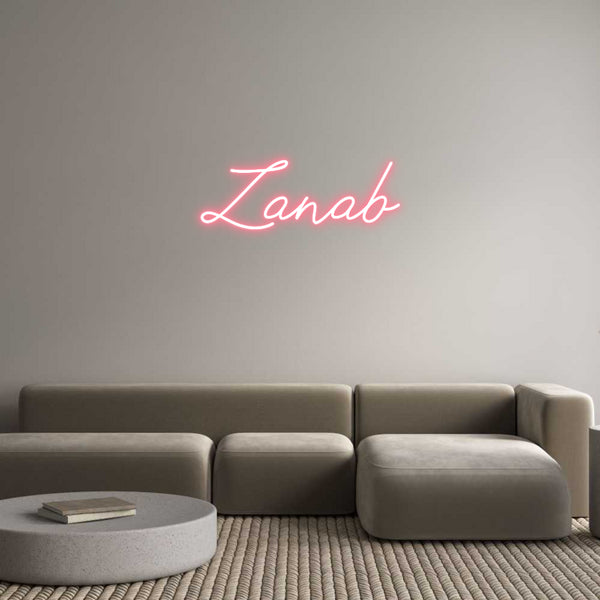 Individuelles Neon: Zanab