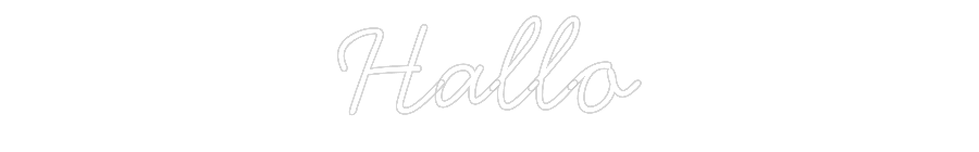 Individuelles Neon: Hallo