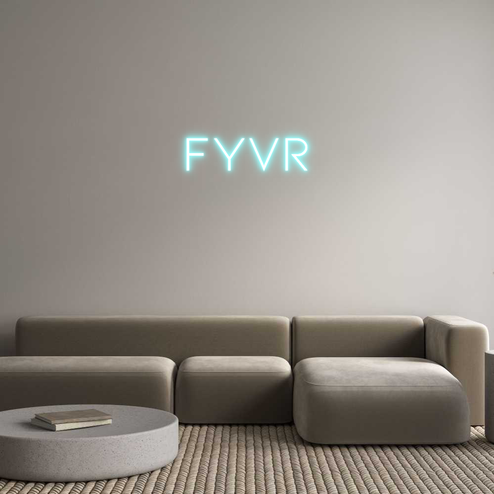 Individuelles Neon: FYVR