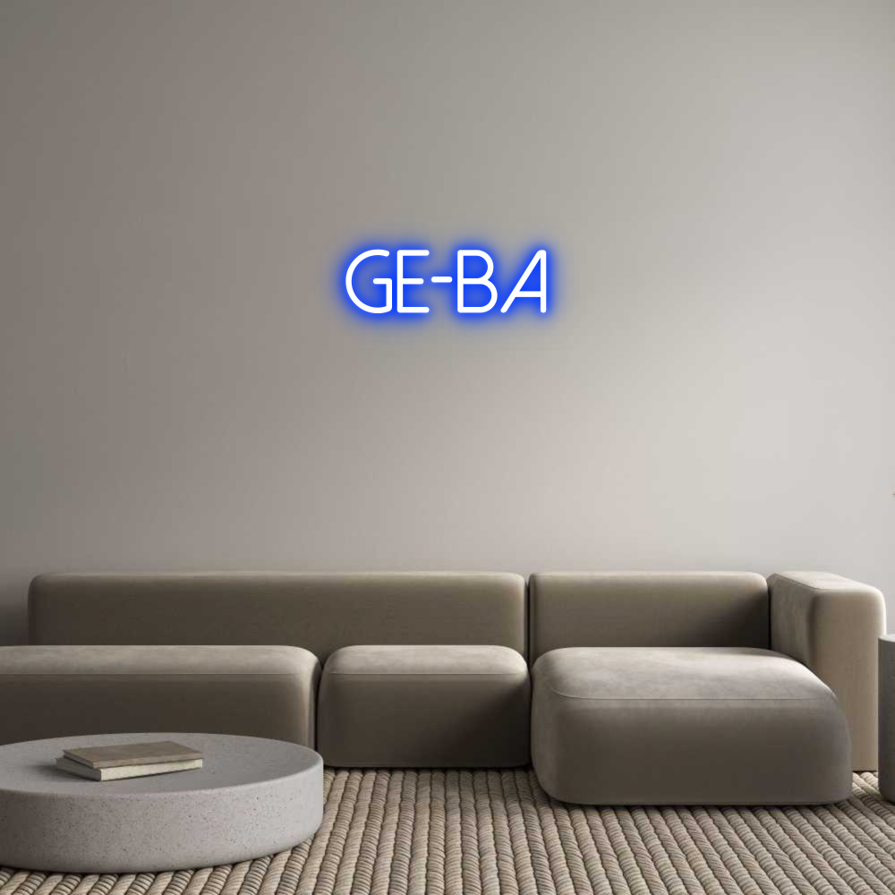 Individuelles Neon: GE-BA