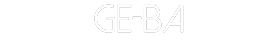 Individuelles Neon: GE-BA