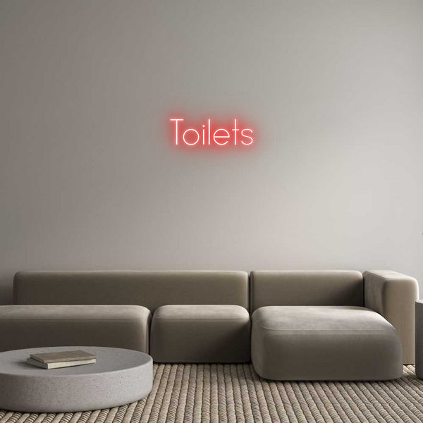 Individuelles Neon: Toilets