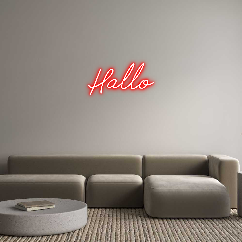 Individuelles Neon: Hallo