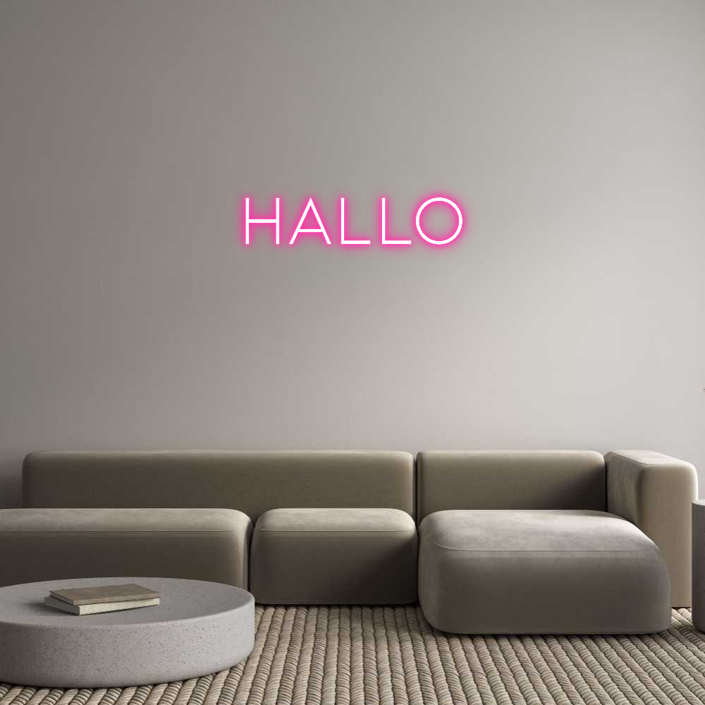 Individuelles Neon: Hallo