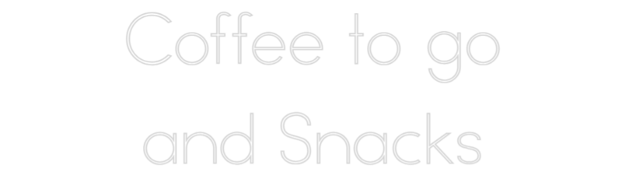 Individuelles Neon: Coffee to go...