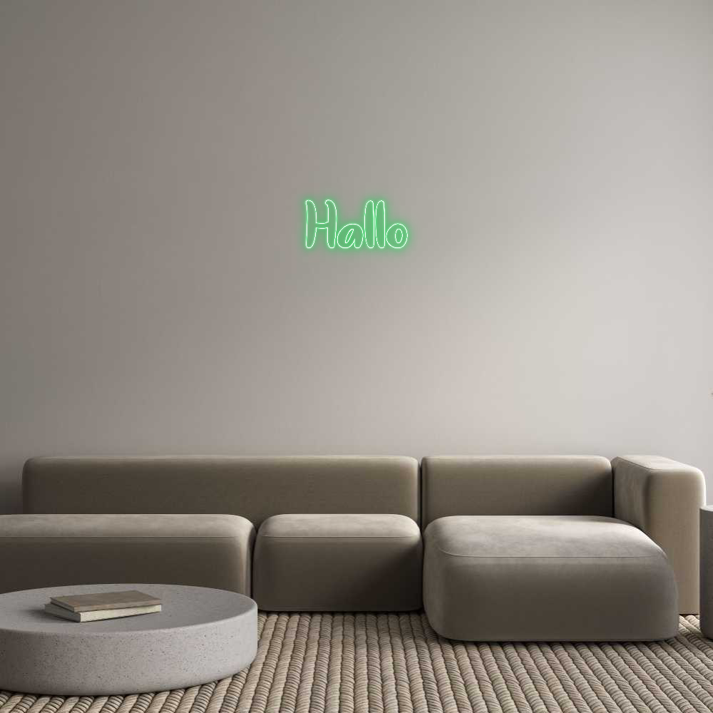 Individuelles Neon: Hallo