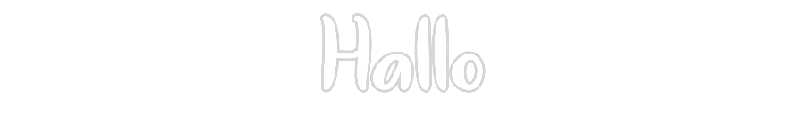 Individuelles Neon: Hallo