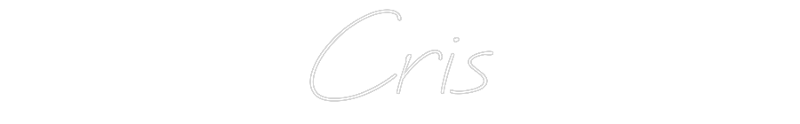 Individuelles Neon: Cris
