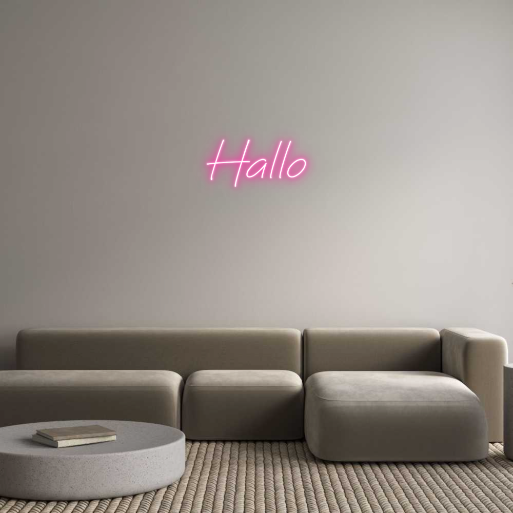 Individuelles Neon: Hallo