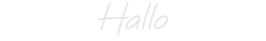 Individuelles Neon: Hallo