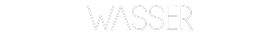 Individuelles Neon: WASSER