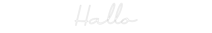 Individuelles Neon: Hallo
