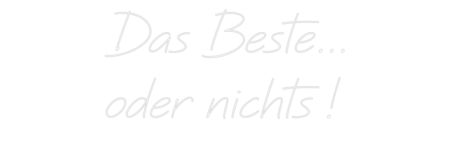 Individuelles Neon: Das Beste......