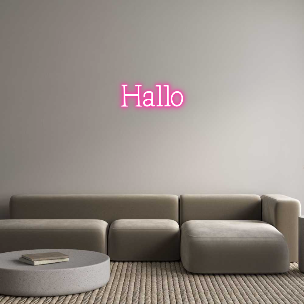 Individuelles Neon: Hallo