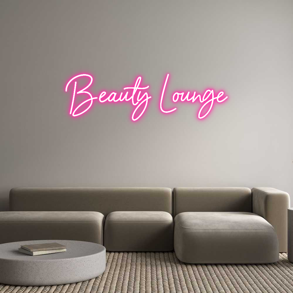 Individuelles Neon: Beauty Lounge
