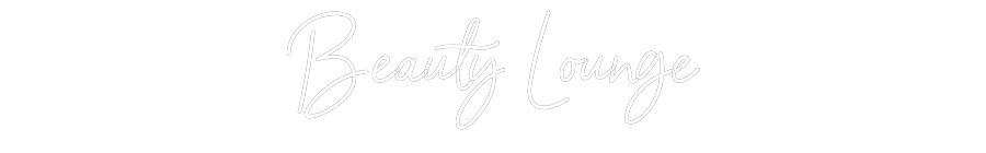 Individuelles Neon: Beauty Lounge