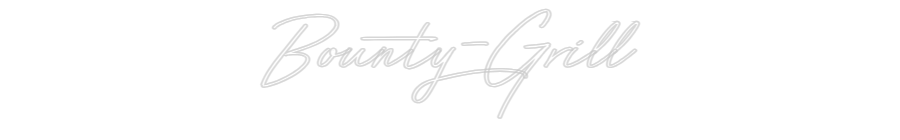 Individuelles Neon: Bounty-Grill
