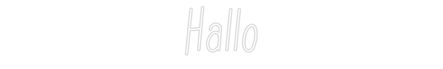 Individuelles Neon: Hallo