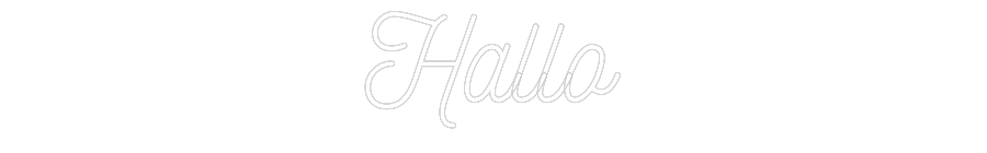 Individuelles Neon: Hallo