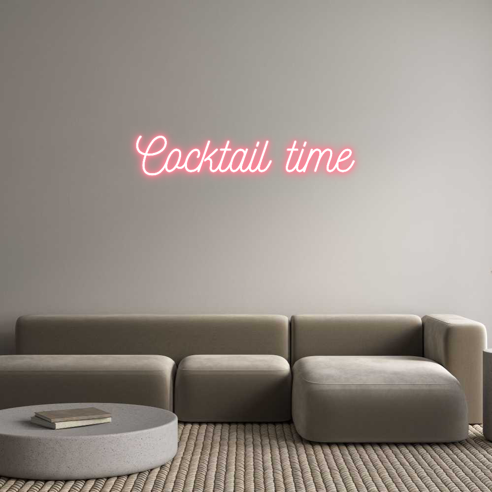 Individuelles Neon: Cocktail time
