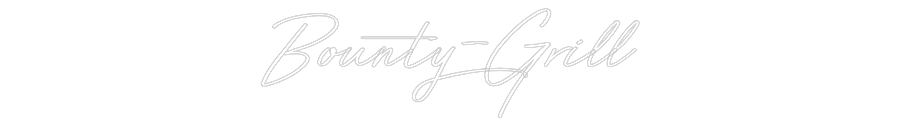 Individuelles Neon: Bounty-Grill