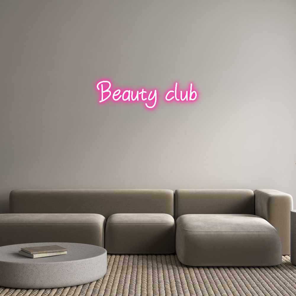 Individuelles Neon: Beauty club