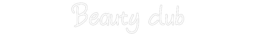 Individuelles Neon: Beauty club